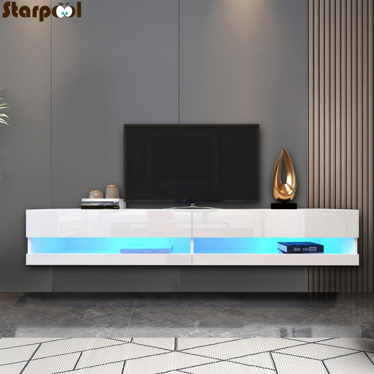 

TV Cabinet With RGB LED TV Unit Cabinet Stands TV Stands Table Home Living Room Furniture TV Furniture Light Luxury