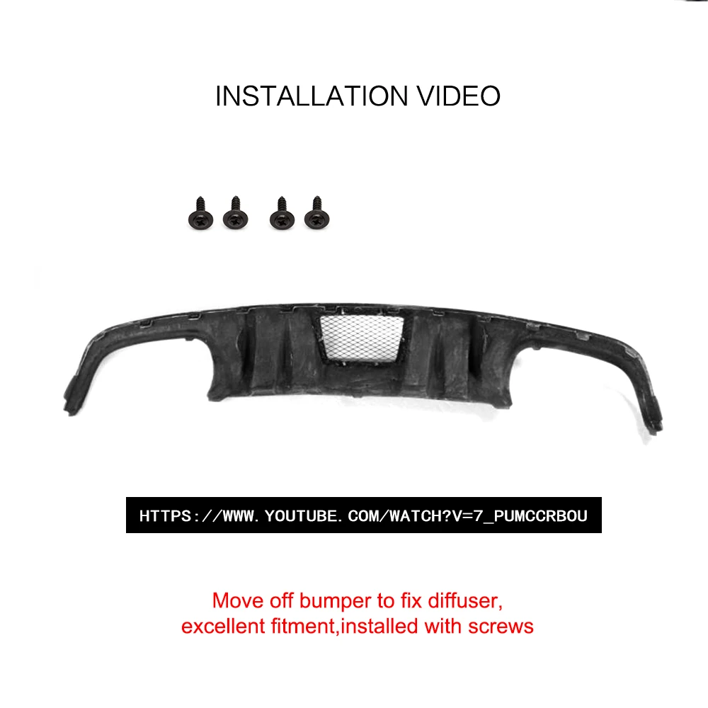 Диффузор для заднего бампера класса C спойлер Mercedes Benz W204 C63 AMG Sedan 4 Door 2008 2011