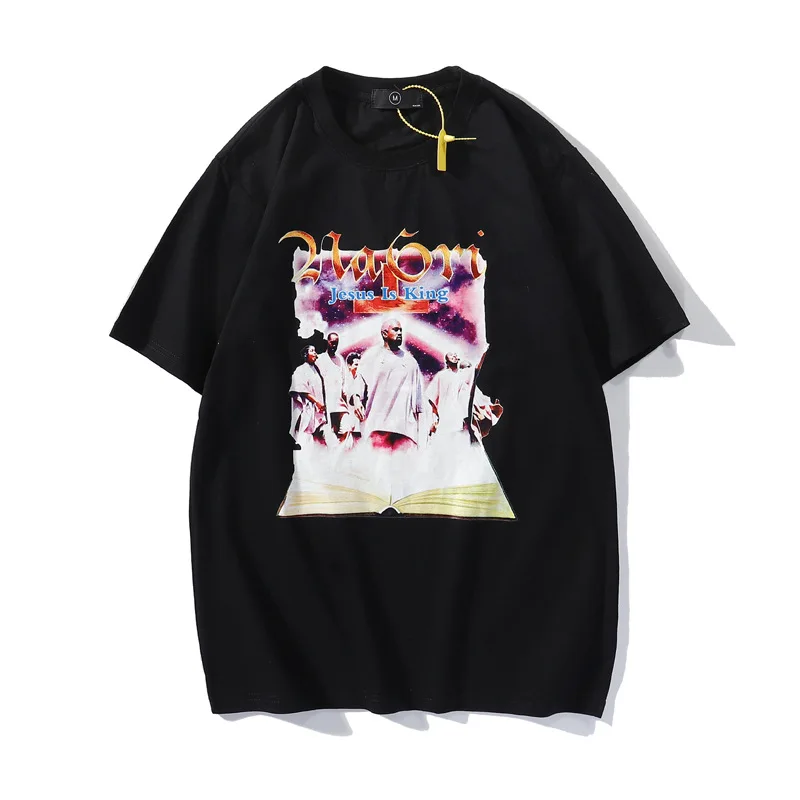

European and American men's short sleeve T-shirt with retro figures in oil painting kawaii clothing graphic t shirts