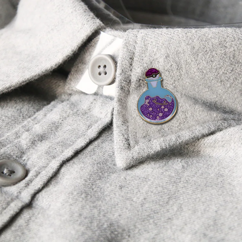 Волшебного зелья бутылки призрак эмали штырь милые волшебный брошь джинсы