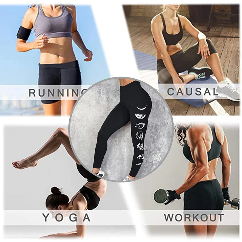 SFIT сексуальные женские штаны для йоги с высокой талией брюки буквенным принтом