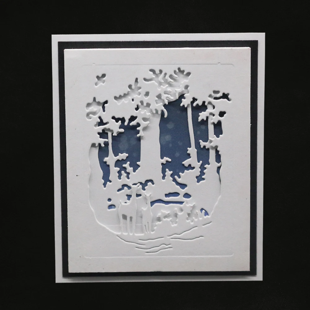 2019 Рождественский олень металлические режущие трафареты тарелка из горячей