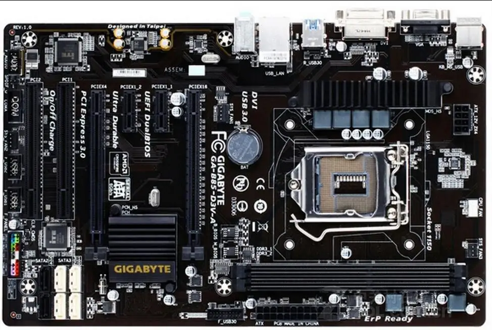

original motherboard Gigabyte GA-B85-D3V-A 1150 DDR3 B85-D3V-A desktop motherboard mainboard free shipping