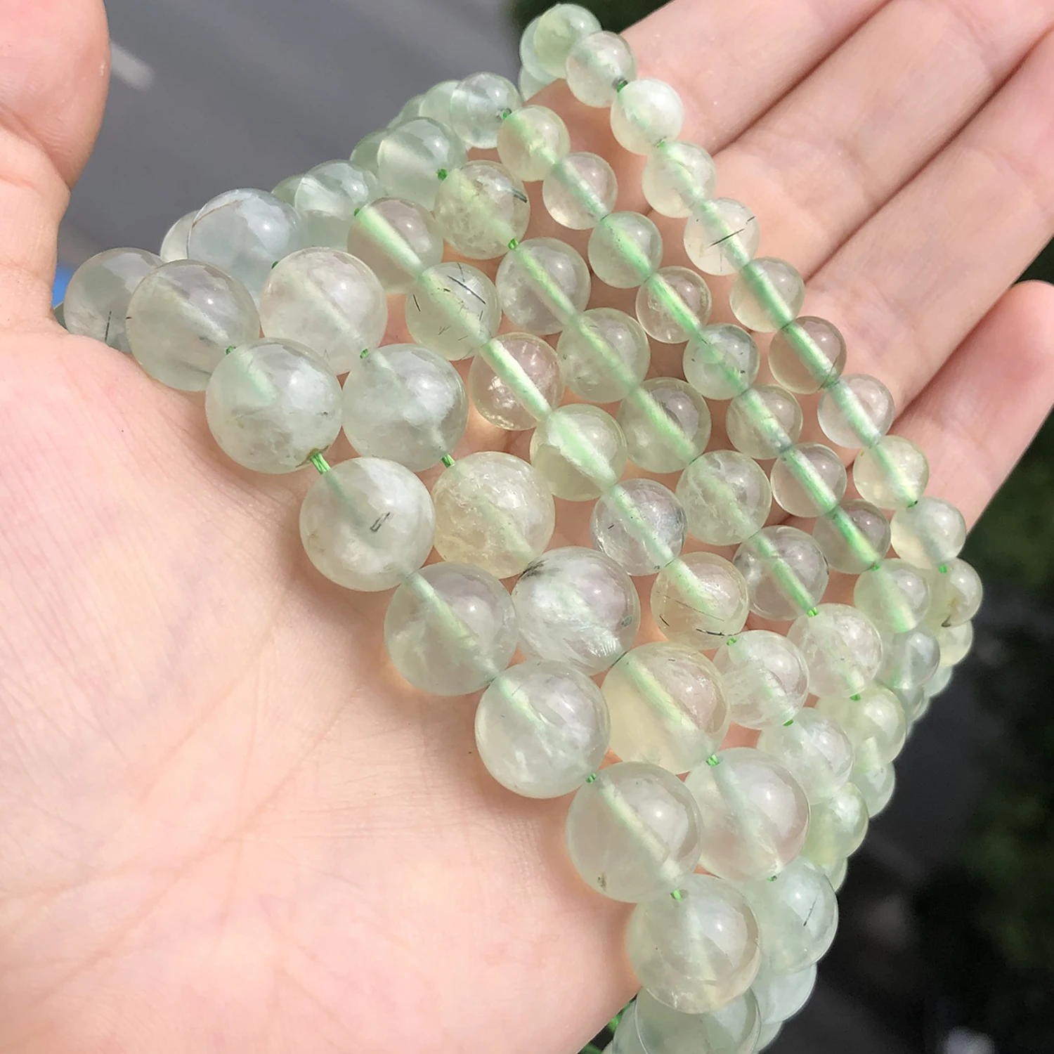 

Бусины из нефрита, бусины из природного камня, Зеленые Бусины из нефрита для изготовления ювелирных изделий, фурнитура для браслетов, ожере...