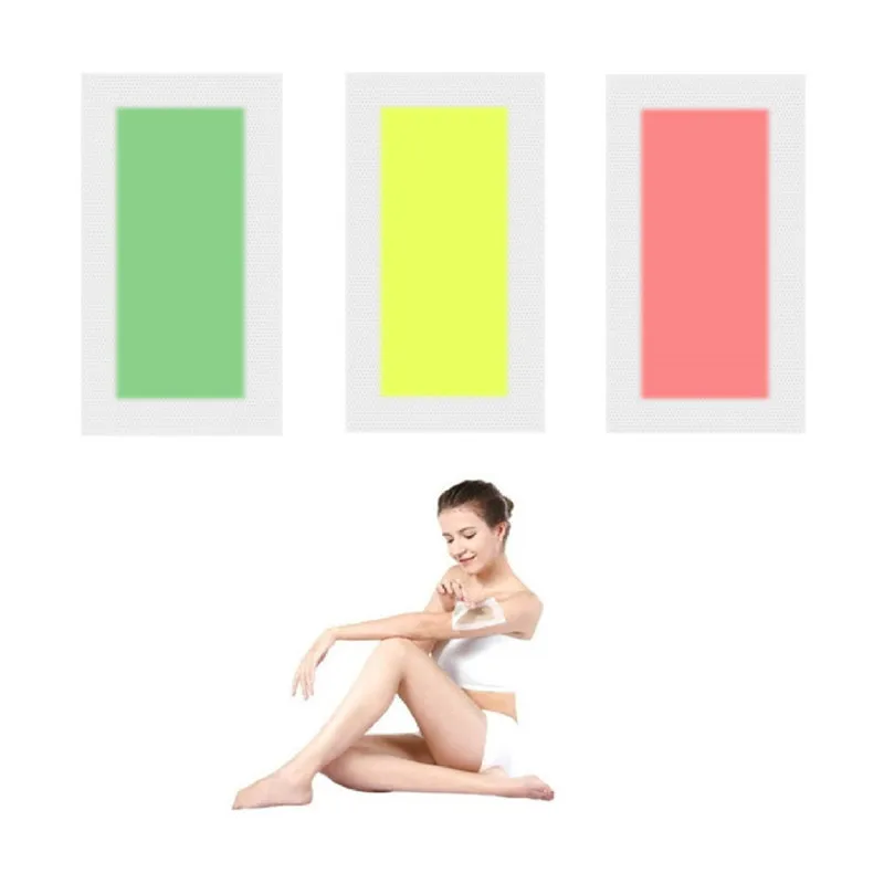 3 листов = 6 шт. удаления волос Двусторонняя депиляции Красота Эпилятор Восковая