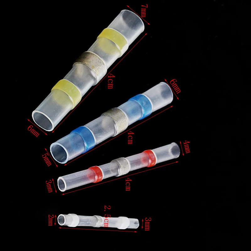 40Pcs 4-Sizes Solder Sleeve Heat Shrink Tube Wire Terminal Water-proof Connector | Автомобили и мотоциклы