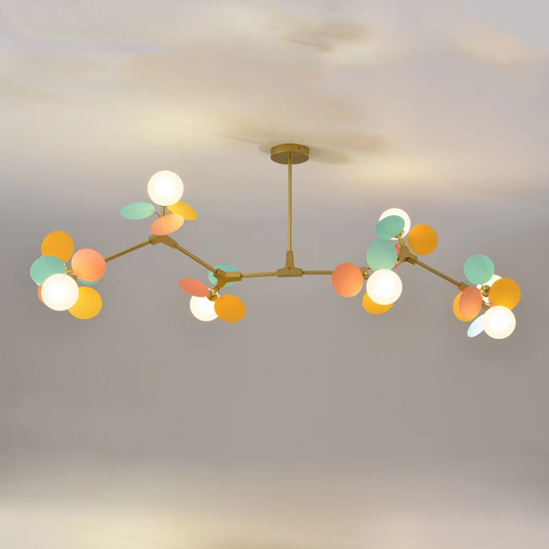 Современные светодиодные люстры красочная мультяшная Потолочная люстра