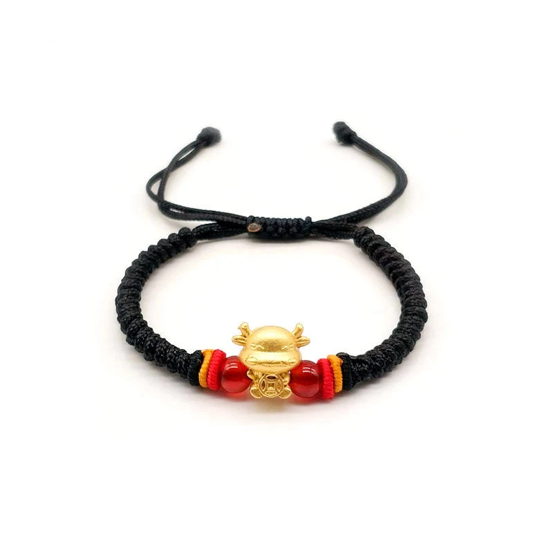 Мужской Золотой 3D Браслет женский новогодний подарок модный браслет 2021 с