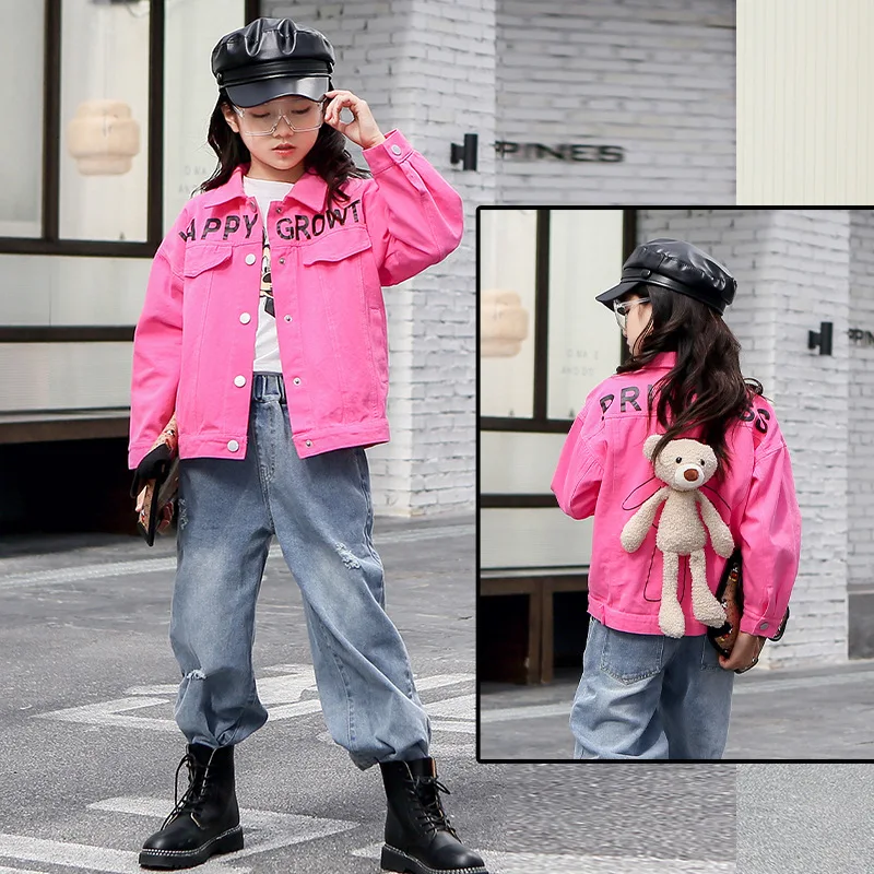 Детская куртка для девочек одежда Осенне-зимний плащ Шерстяное пальто верхняя