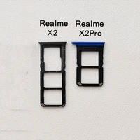 for oppo realme x2 x2 pro sim card tray micro sd card adapter socket slot holder for realme x2 pro spair parts