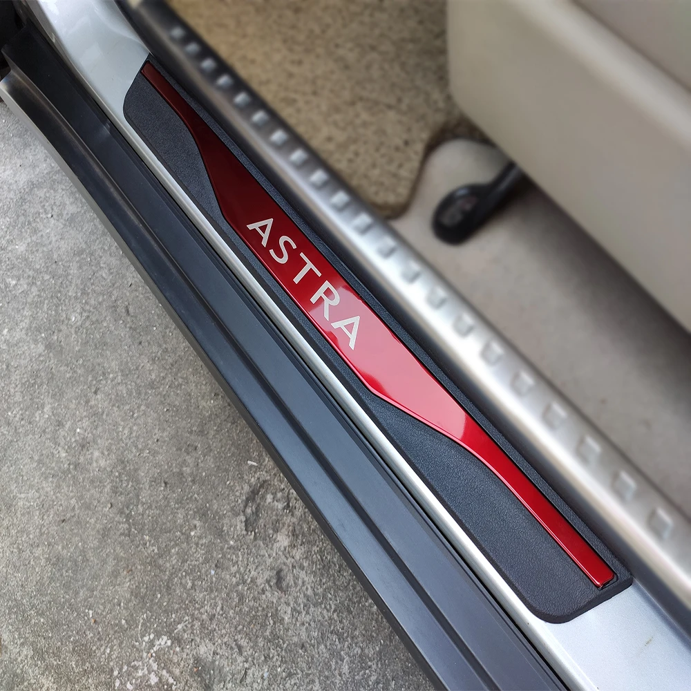 Для Opel Vauxhall Astra накладки на порог аксессуары Стайлинг Авто из нержавеющей стали