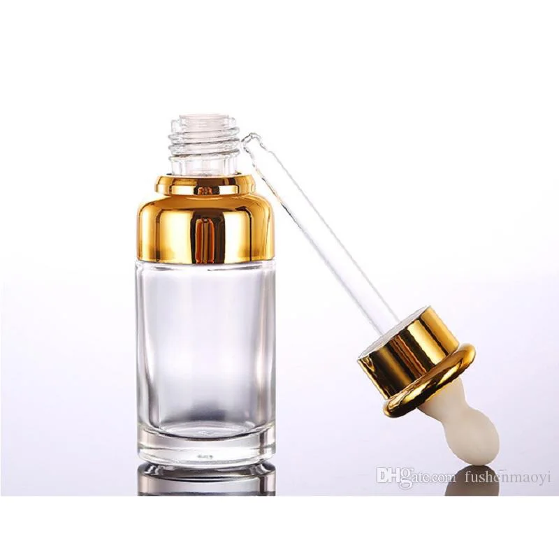 Прозрачное стекло эфирное масло флаконы для духов жидкий реагент пипетки
