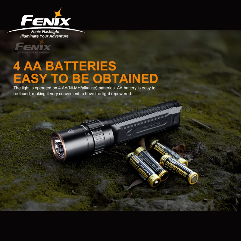 AA фонарь светильник Fenix LD42 1000 люмен высоковыходной светильник вспышки с механическим поворотным переключателем