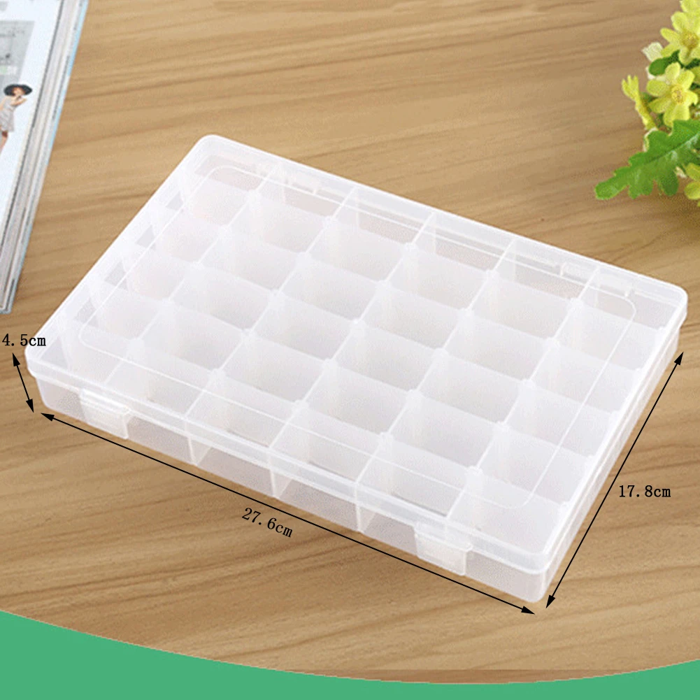 36 решетчатый отсек съемная прозрачная пластиковая коробка ювелирные изделия