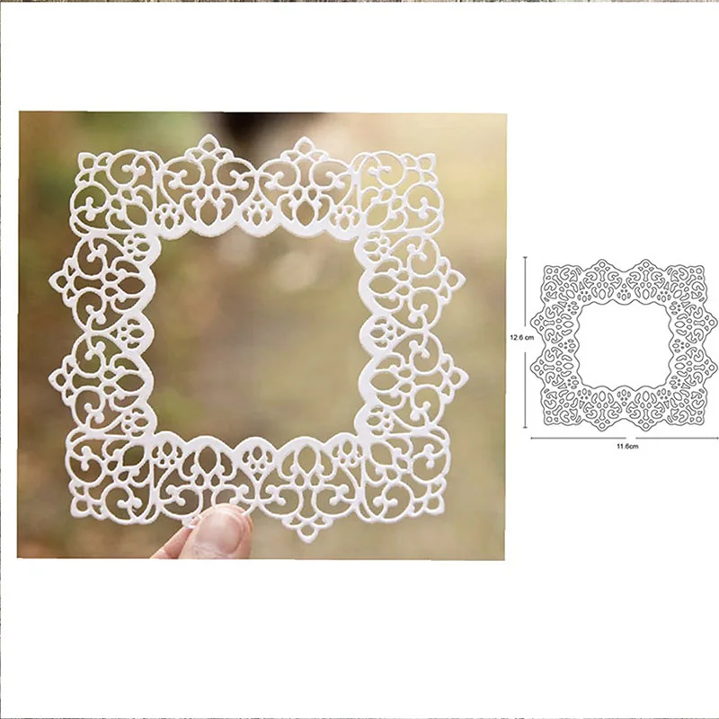 

Hollow Lace Photo Farme Metal Cutting Dies Stencil for dies Scrapbooking Card Making Paper Embossing Die Cut Craft dies new 2020