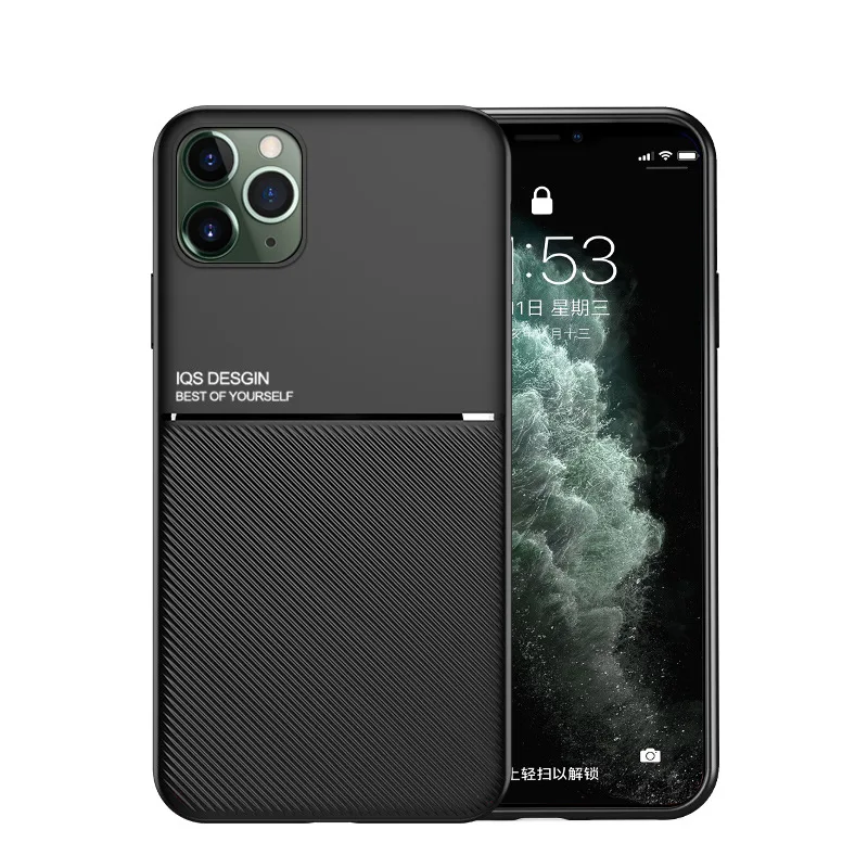 Магнитный деловой чехол для iPhone 12 11 Pro Max SE 2020 X XR XS 8 7 6 S Plus Кожаный противоударный