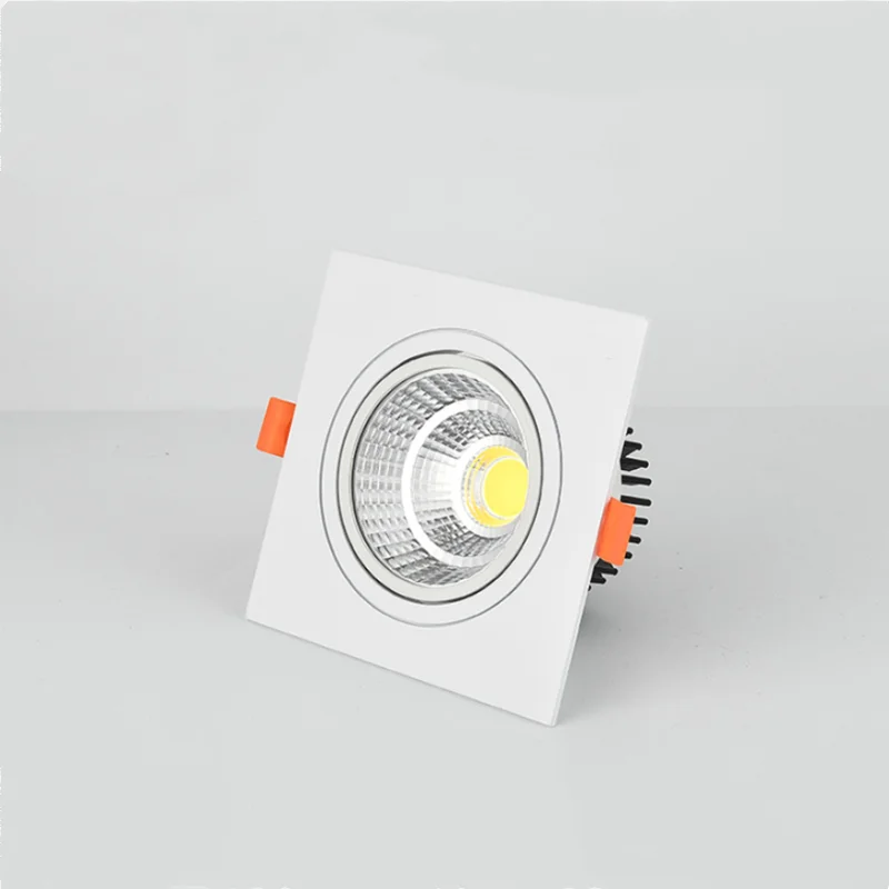 

IWP Встраиваемый квадратный диммируемый светодиодный светильник COB 7-18 Вт