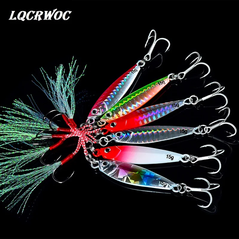 

7 г, 10 г, 15 г, 20 г, 30 г, приманка для джиггинга, рыболовные приманки, приманки для джиггинга, блесна для ловли окуня, приманка для морской рыбы, Ли...