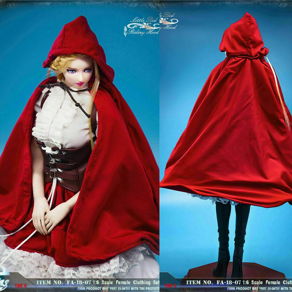 

FASToys 1/6 Little Red Riding Hood Gothic Lolita Female Clothes Set Figure Toys