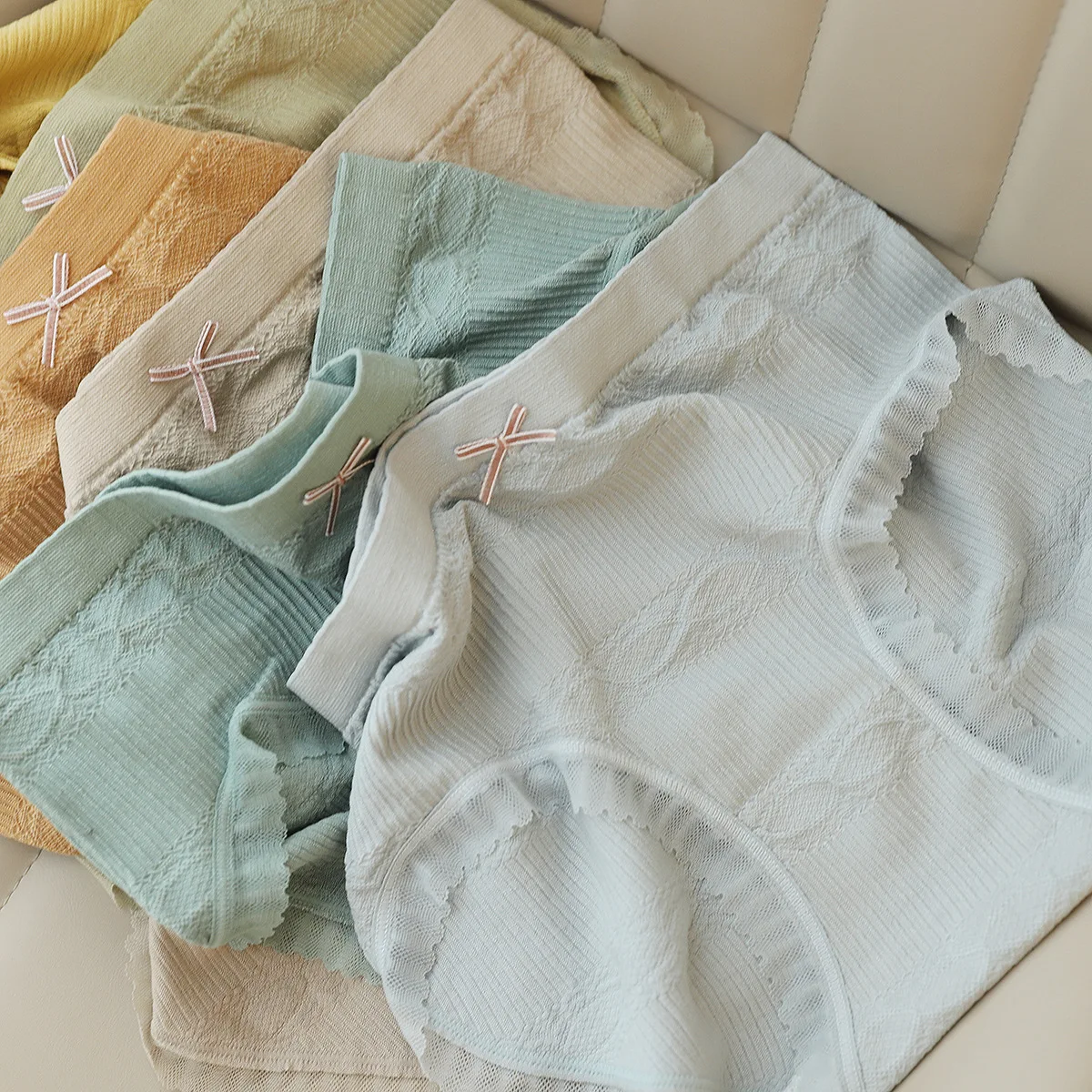 

50 count Modal fresh pure color Seamless women Panties sweet briefs lingerie Underwear N883