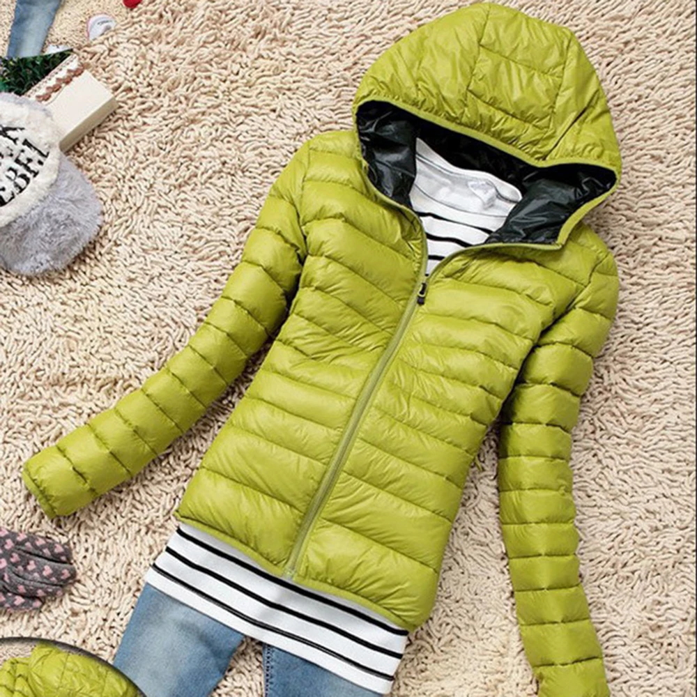 Style 2-Green Зимнее пуховое пальто, теплые спортивные куртки, короткое дизайнерское пальто для женщин, худи, хлопковая стеганая куртка, тонкая, унисекс, однотонная, на молнии, верхняя одежда - Цвет: Style 2-Green