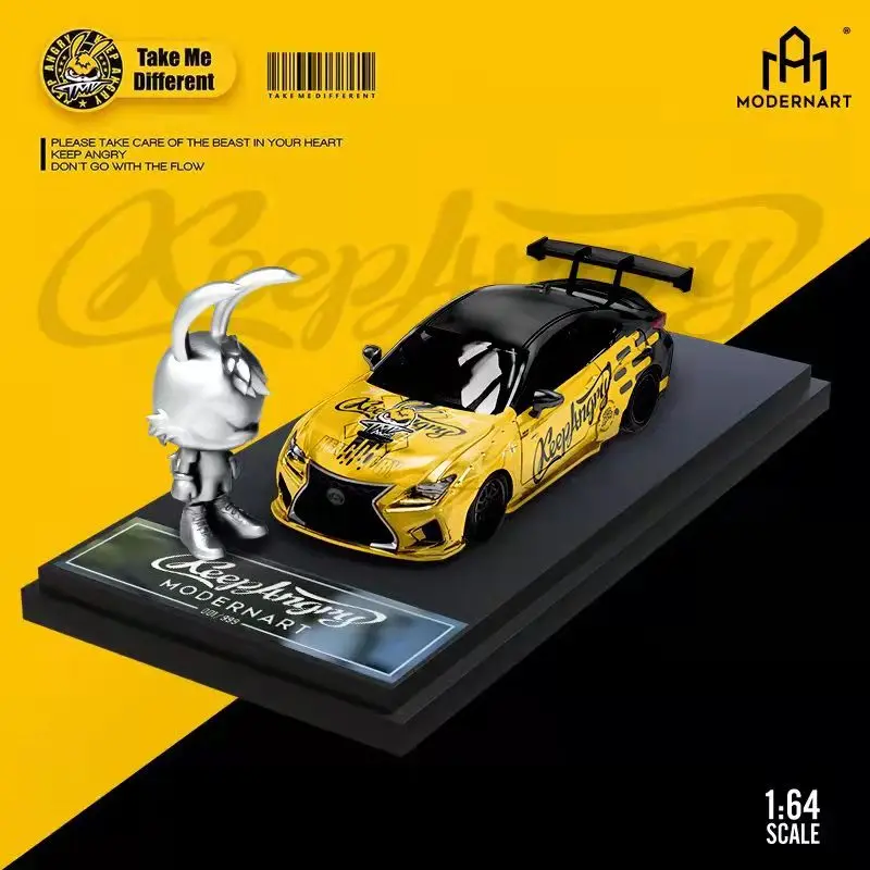 TimeMicro 1:64 современное искусство Lexus RCF кролик голова KeepAngry Обычная/с фигуркой литая