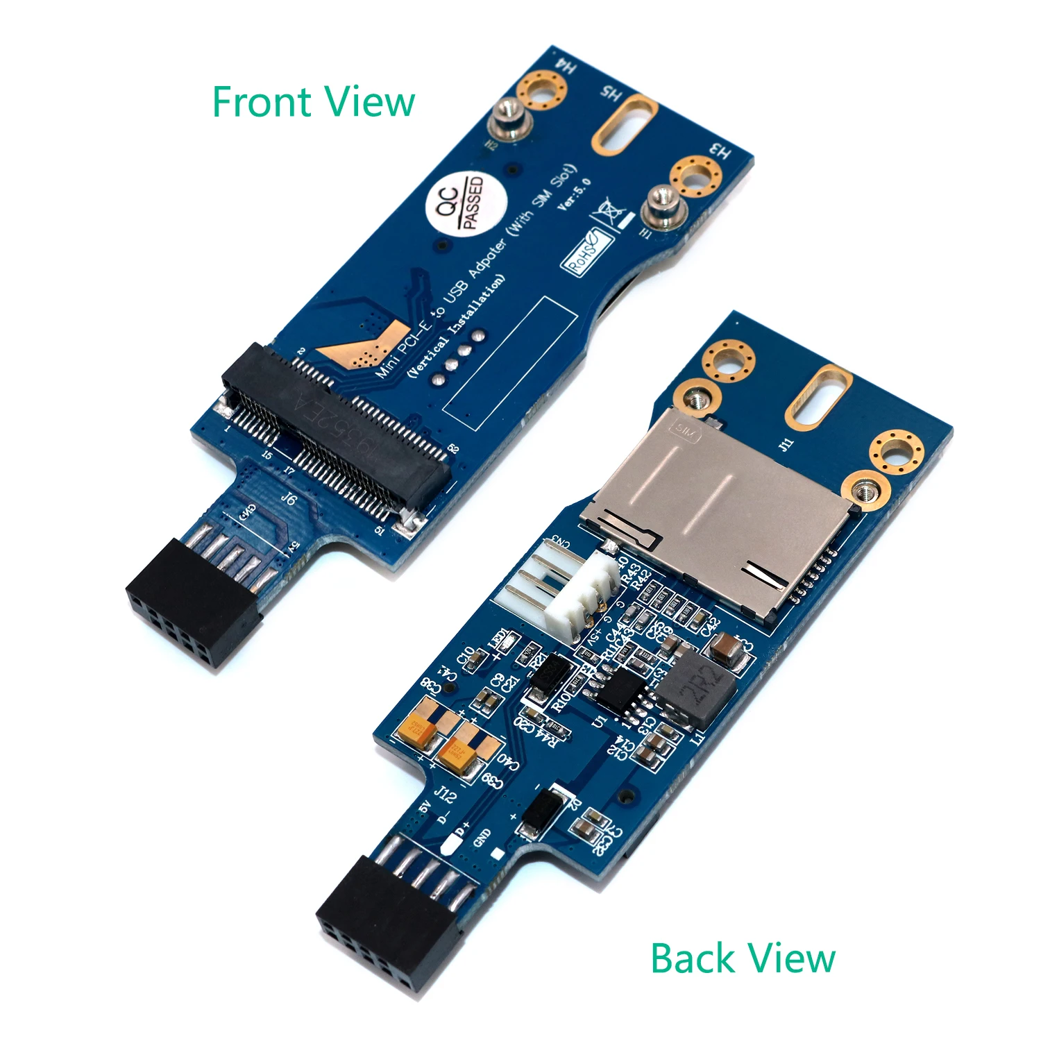 Мини PCI-E беспроводной к USB со слотом для SIM-карты WWAN LTE модуль адаптер