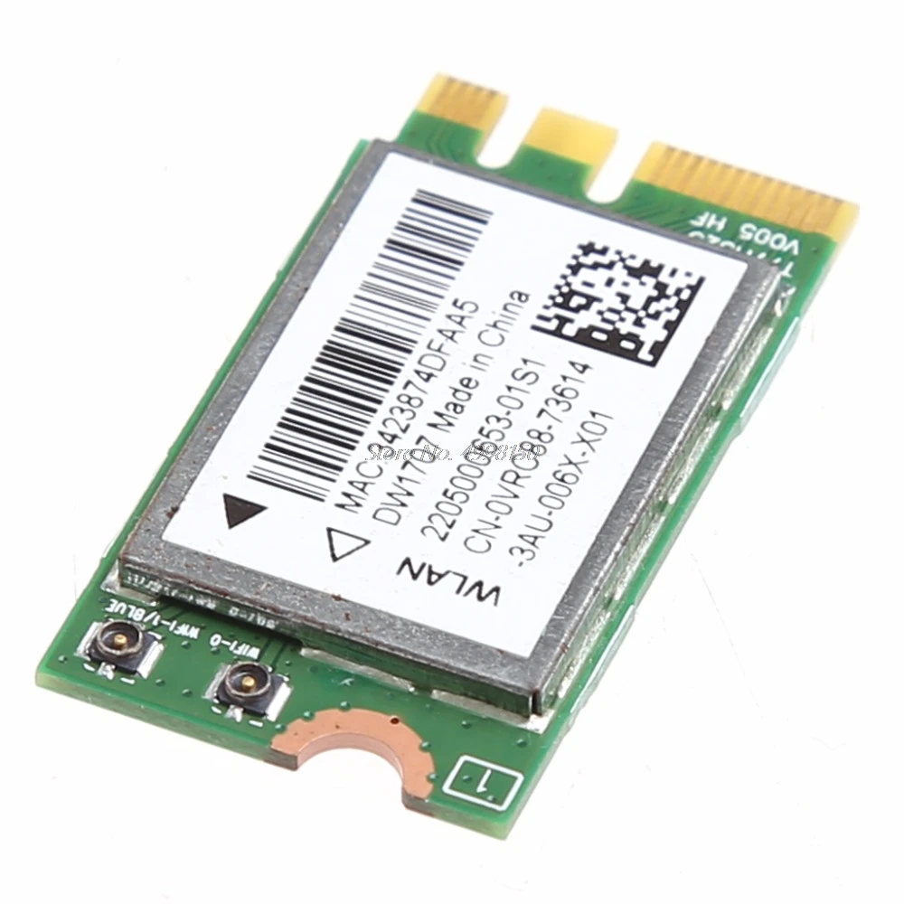 Беспроводная Bluetooth V4.0 Wi Fi WLAN карта 300 м для Dell DW1707 VRC88 Qualcomm Atheros QCNFA335 Прямая