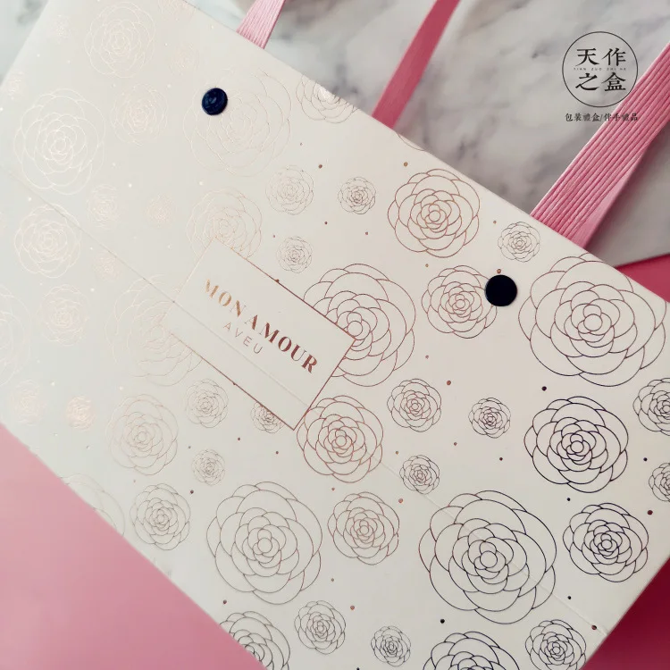 

2020 Pvc Thickened transparent macaron packaging Dessert gift bag Wedding decoration Wedding gift box bag 10pcs/pack