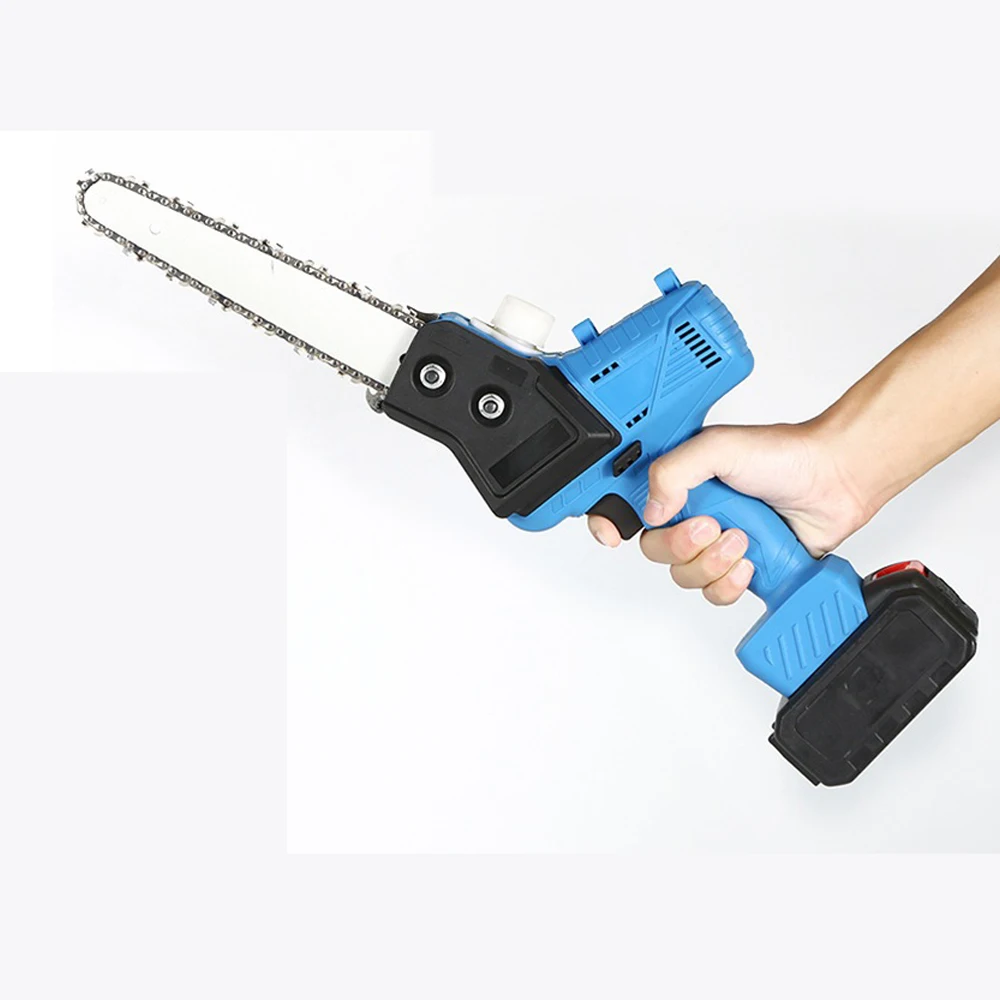 

New 8-Inch Cordless Chainsaw Brushless Motor Electric One-Hand Power Chain Saw with 2 Battery For Tree Branch Wood Cutting Tools