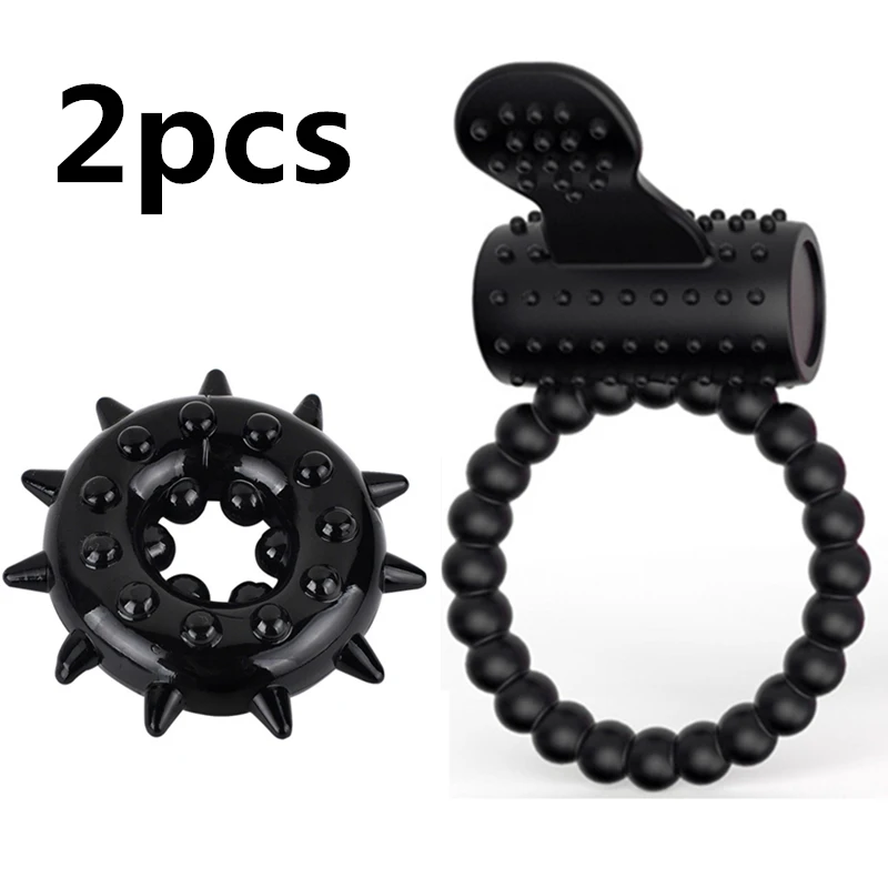 Кольцо-вибратор на пенис кольца для мужчин задержки секса вибрирующие взрослые