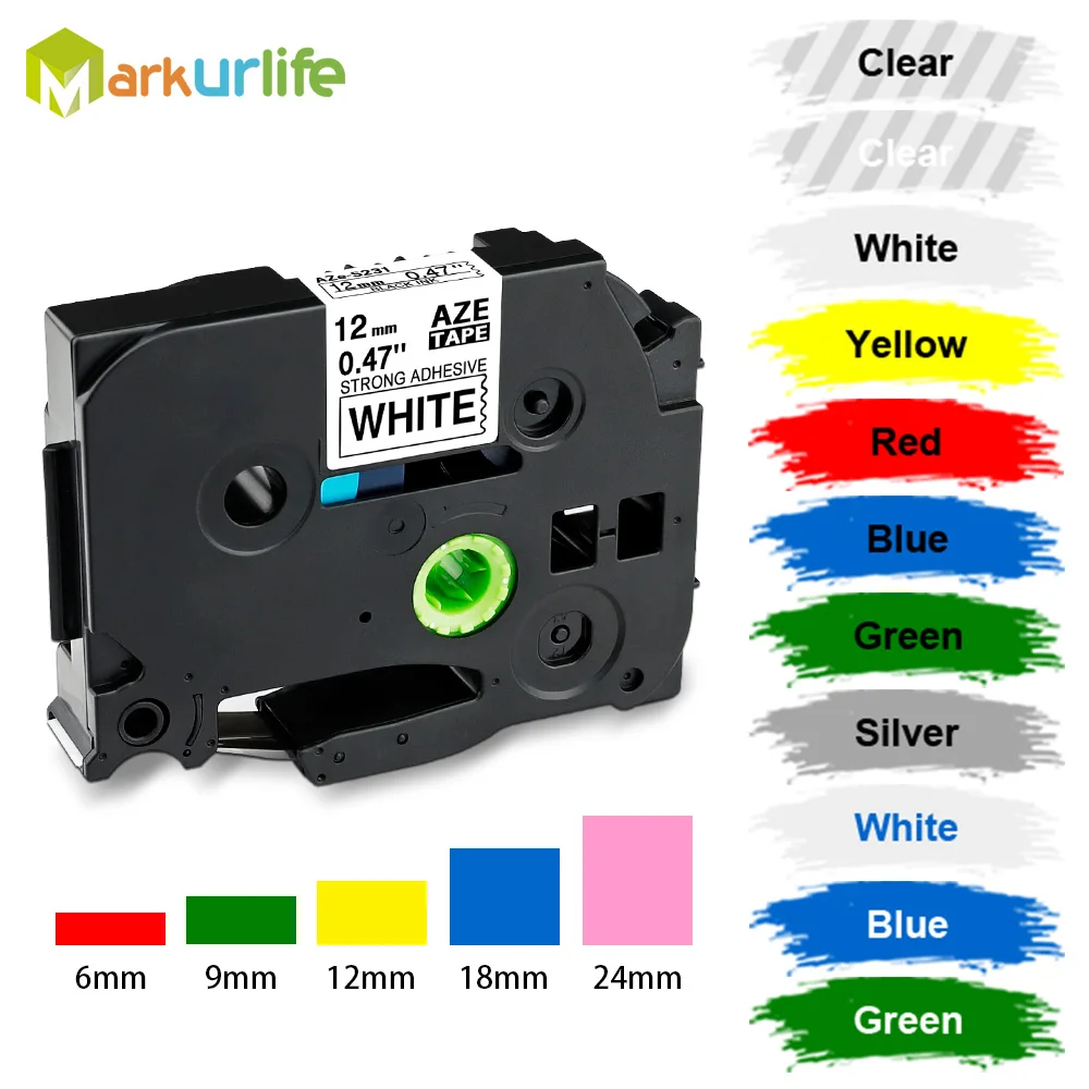 Многоцветный TZ-S231 сильная клейкая лента для этикеток Принтер совместимый с
