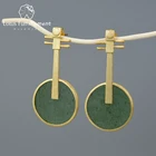 Женские серьги-подвески Lotus Fun, изящные серьги из серебра 925 пробы в форме лютинок ручной работы