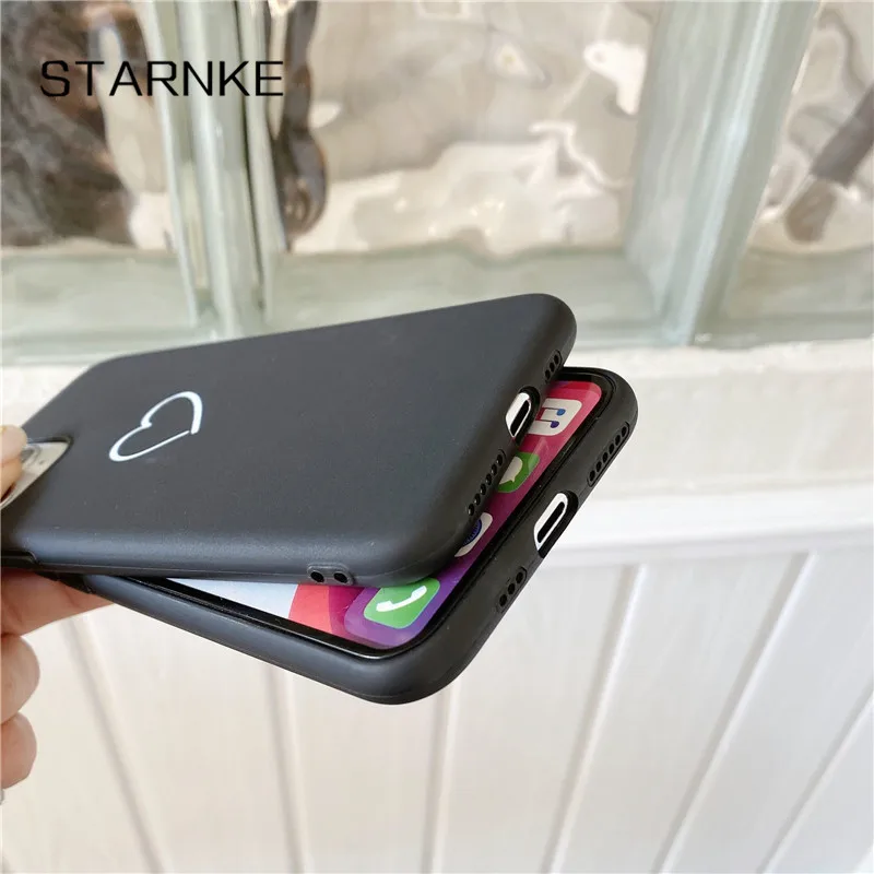 

Cute Love Heart Phone Cover For Xiaomi Redmi Note 9S 9 10 Pro Max 10S 8 7 6 5 Pro 8T 9T 4 4X Silicone Candy Color Case