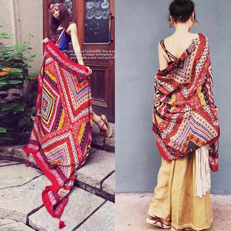 Индийский хиппи гобелен пляжное полотенце Йога коврик богемные Шали Обертывания