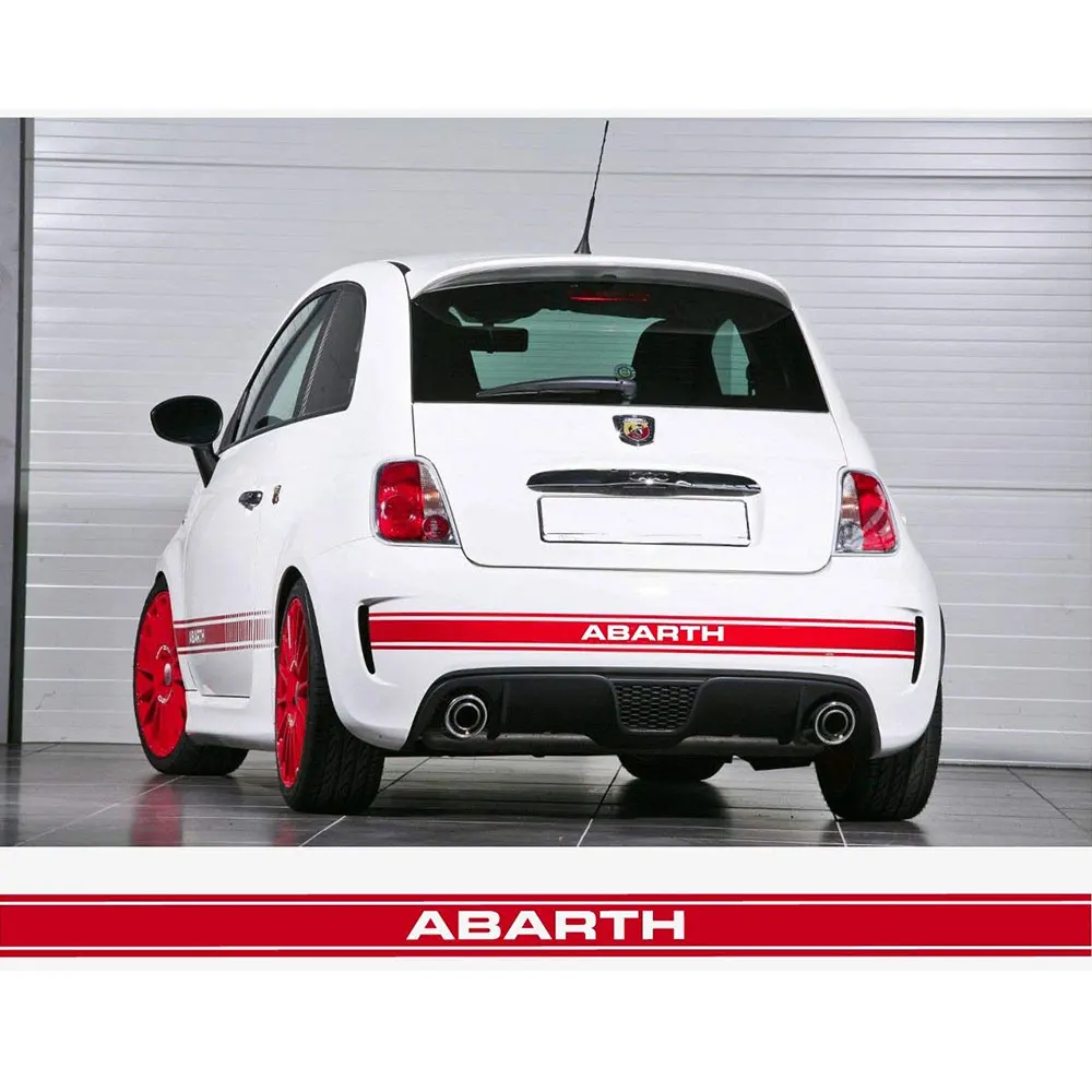 180 см 1 шт. для Fiat abarth 500 сзади в полоску автомобиль Abarth стикера TT 002|Наклейки на