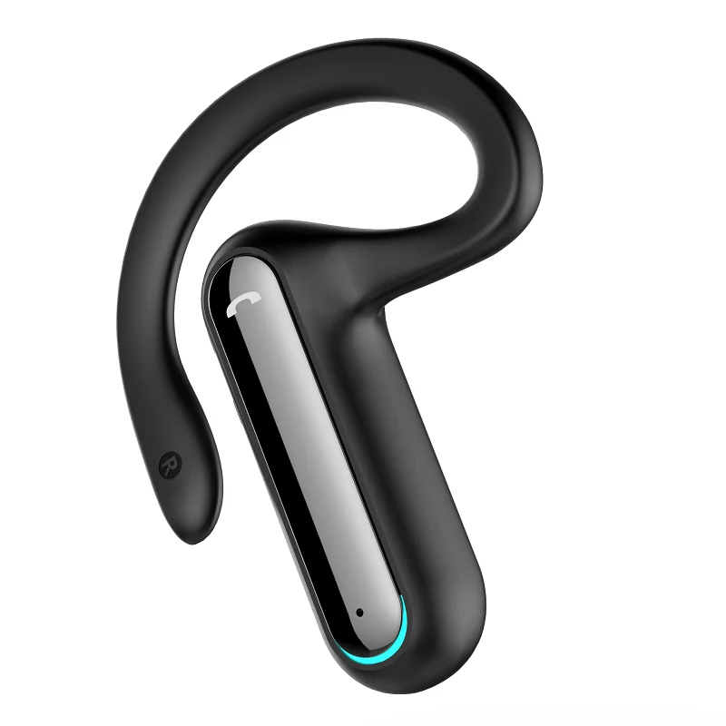 

Wireless Bluetooth Earphone Ear Hook Business Single Headphone With Mic Handsfree Drive Call Sports Headset Earbud For Phones