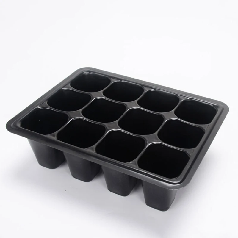 

6/12 holes Planting Seed Tray Kit Plant Germination Box with Dome and Base Garden Grow Box Gardening
