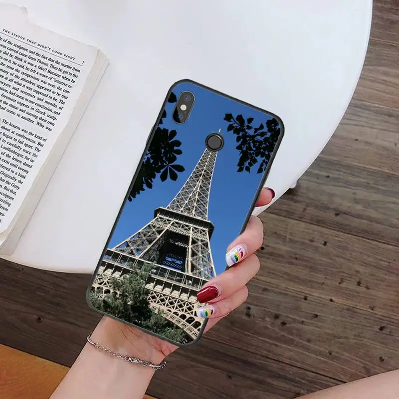 

famous scenery Paris Eiffel Tower Phone Case For Xiaomi Redmi note 7 8 9 t k30 max3 9 s 10 pro lite