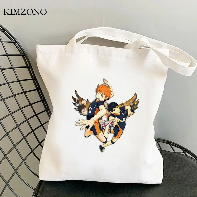 

Шоппинг Haikyuu, сумка для продуктов, Джутовая сумка, хлопковая ткань, ткань