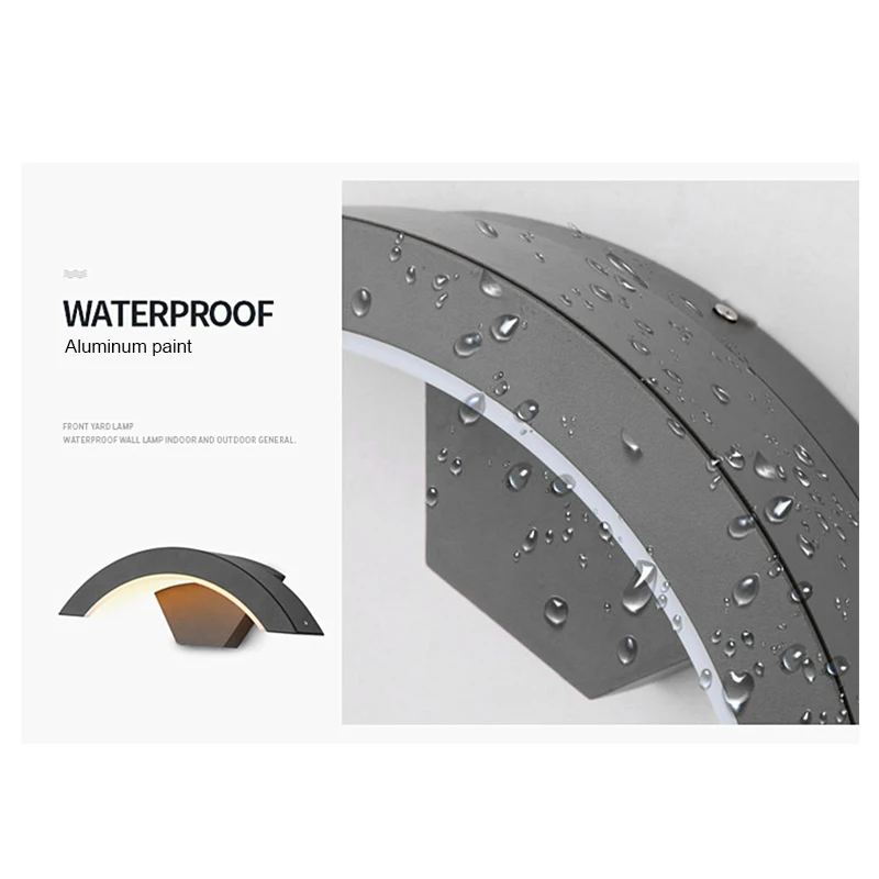 Наружный светодиодный настенный светильник водонепроницаемый современный