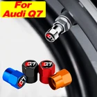 4 шт.компл., Металлические колпачки для клапанов автомобильных колес для Audi Sline Q7 A1 A3 A4 A5 A6 A7 A8 Q3 Q5 TT, колпачки для стержней обода автомобиля, аксессуары