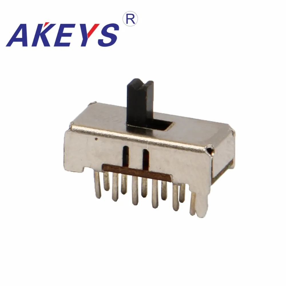 10 шт. 4 полюсный двухпозиционный скользящий переключатель контактного типа DIP с 2