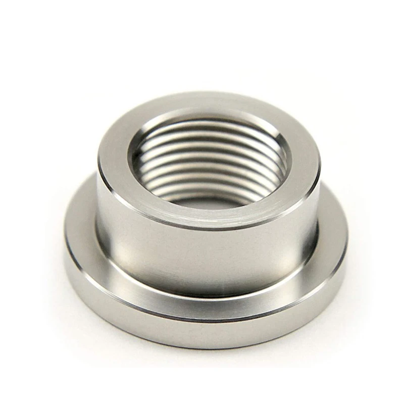 

Hot Sales Auto Parts 1/2 NPT M18x.5 Stainless Steel Welding Nut Step Welded Joint