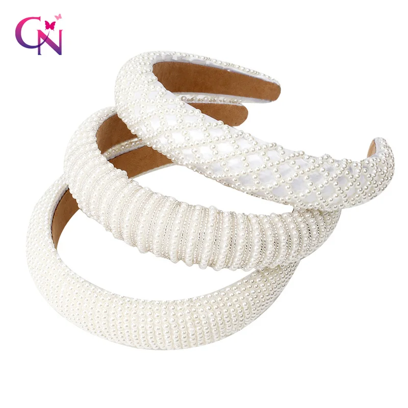 

Обруч для волос Женский, 3 шт./лот, с белыми кристаллами