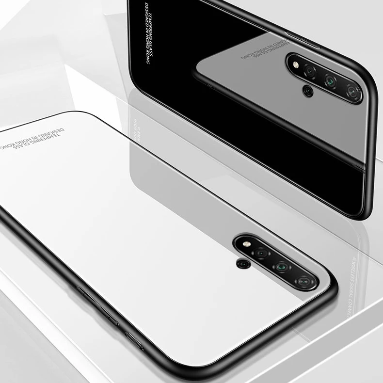 Чехол для Huawei Honor 20 Pro роскошный Твердый защитный чехол накладка из закаленного