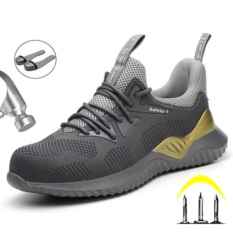 

Work Sneakers Safety Indestructible Shoes Steel Toe Work Safety Boot Anti-puncture Safety Shoes Work Boots Men Shoes Footwear
