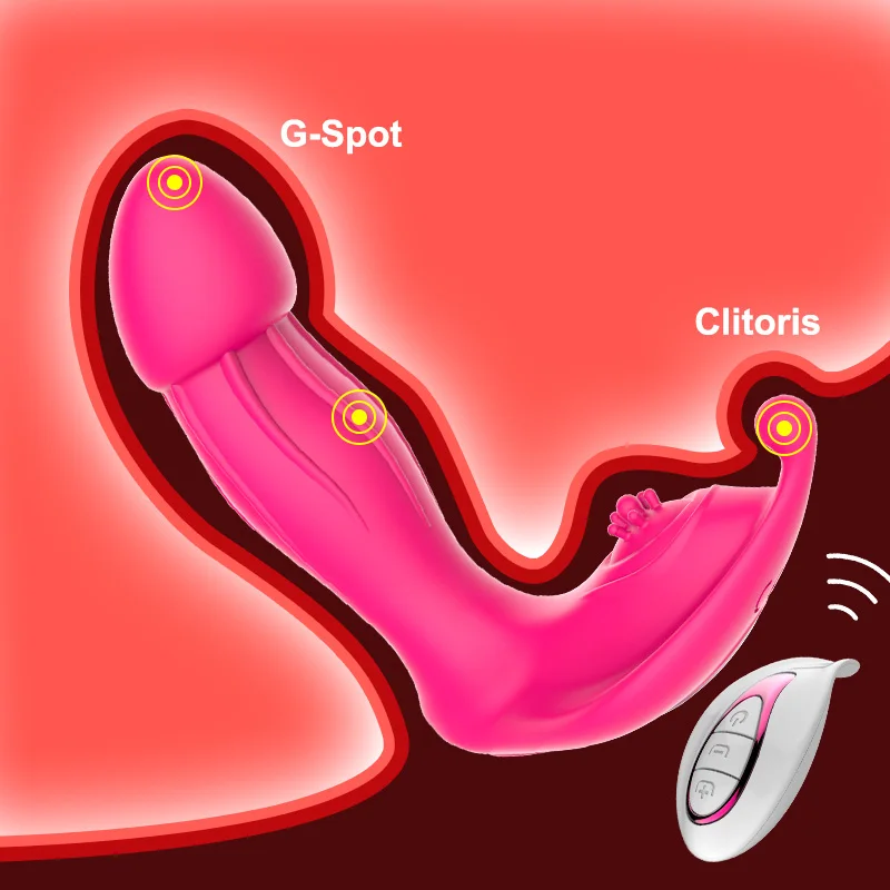 Носимый вибратор для точки G трусики Стимулятор клитора Вагина фаллоимитатор