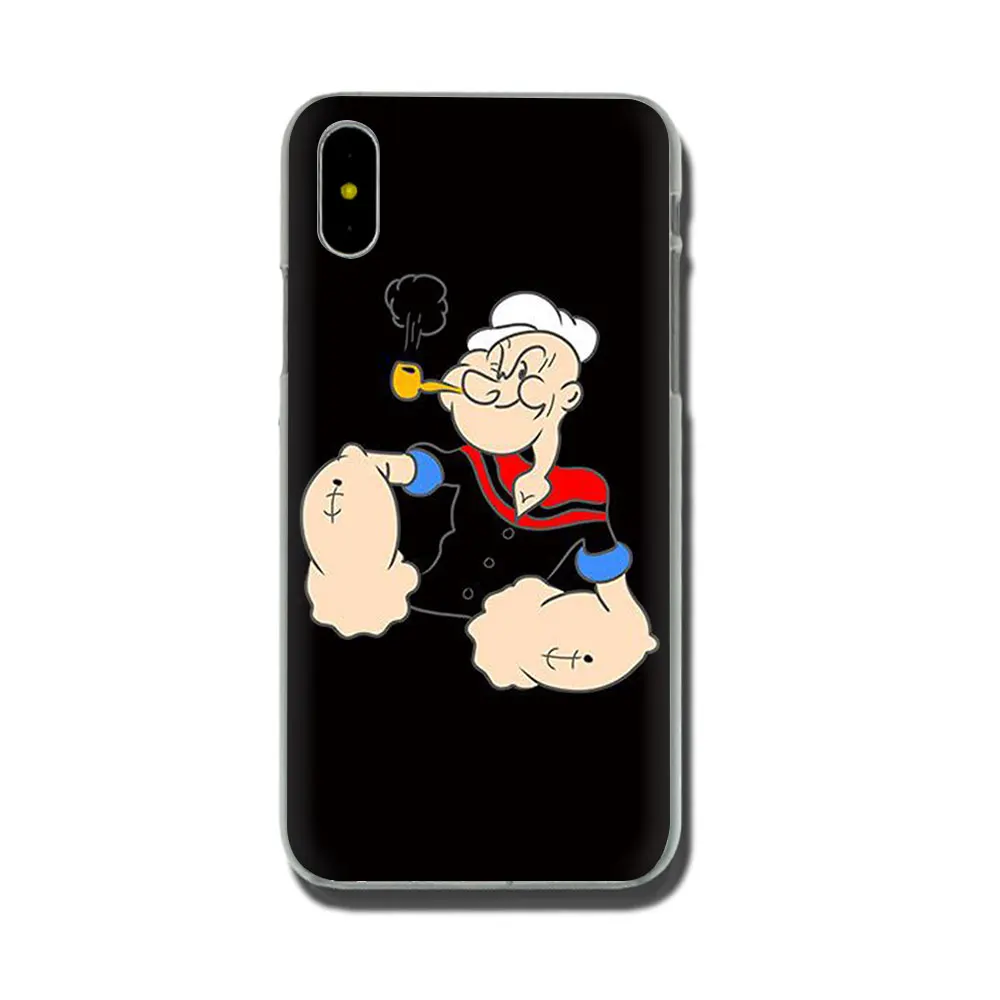 H1 Жесткий чехол для телефона EWAU popeye для iPhone 11 Pro 6 6S Plus 7 8 Plus X XS XR XS Max - Цвет: H1