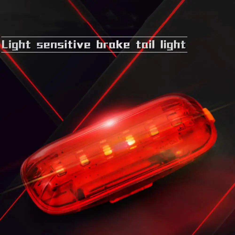 Велосипедный задний светильник USB Перезаряжаемый велосипедный интеллектуальный